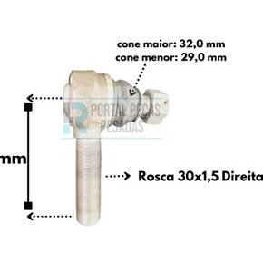 Terminal Direcao Dir Mb - Axor/actros