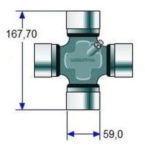 Cruzeta Cardan Iv/vw/man/vv - Eurotech / Tgx / Fh 13