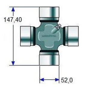 Cruzeta Cardanzinho Iv/vw/man/vv - Eurotech / Tgx / Fh 13