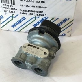 Valvula 3/2 Vias Bloqueio Dif Mb - 1418 / 1620 / Atego / Atron